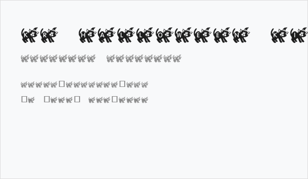 KR Halloween Kitten Business Card