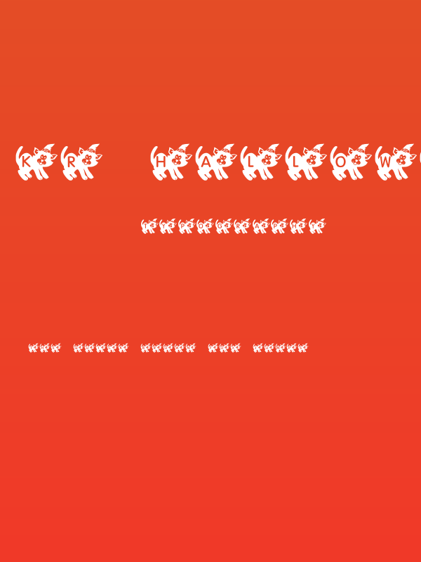 KR Halloween Kitten Poster