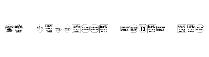 KR Halloween Signs One  font caratteri gratis