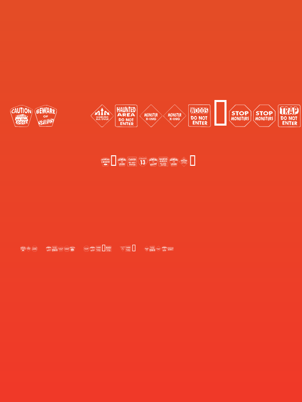 KR Halloween Signs One Poster