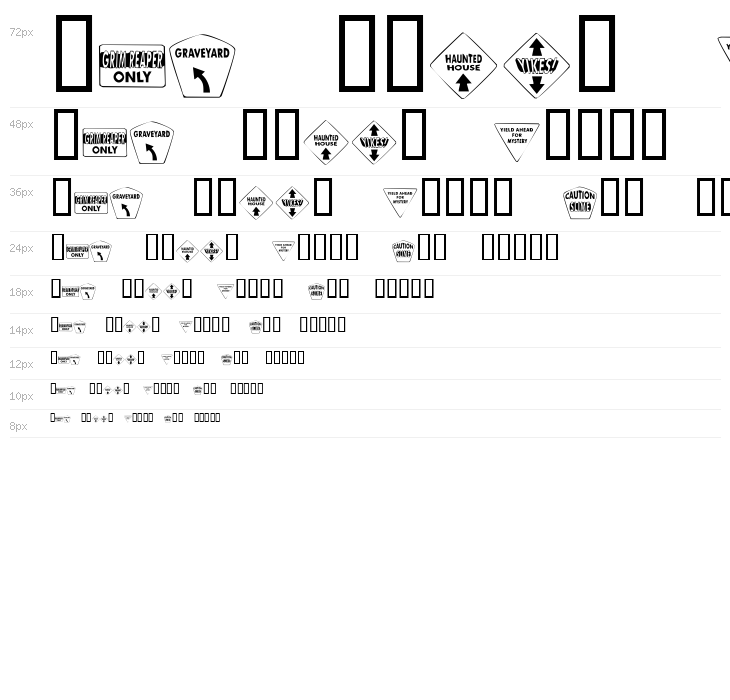 KR Halloween Signs Two Waterfall