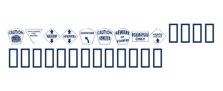 KR Halloween Signs Two Lowercase