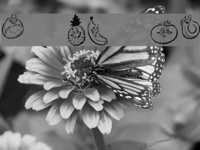 KR Happy Fruit Font examples