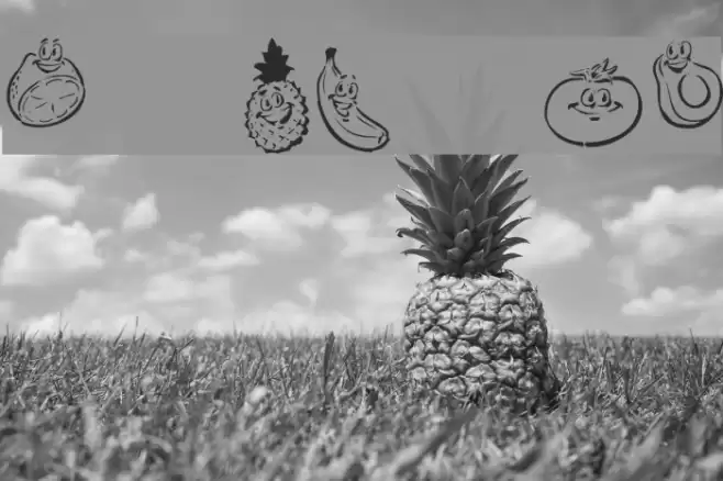 KR Happy Fruit Font examples