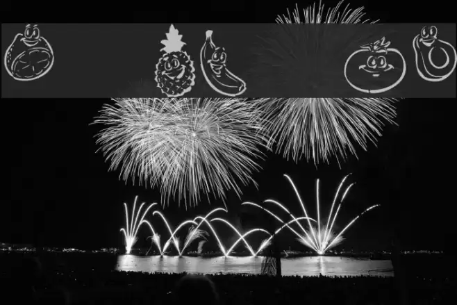 KR Happy Fruit Font examples