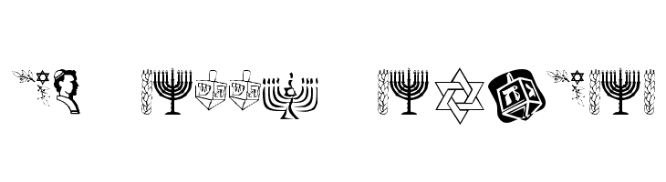 KR Happy Hanukhah  Frei Schriftart Herunterladen