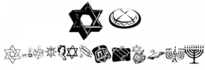 KR Happy Hanukhah Font OTHER CHARS