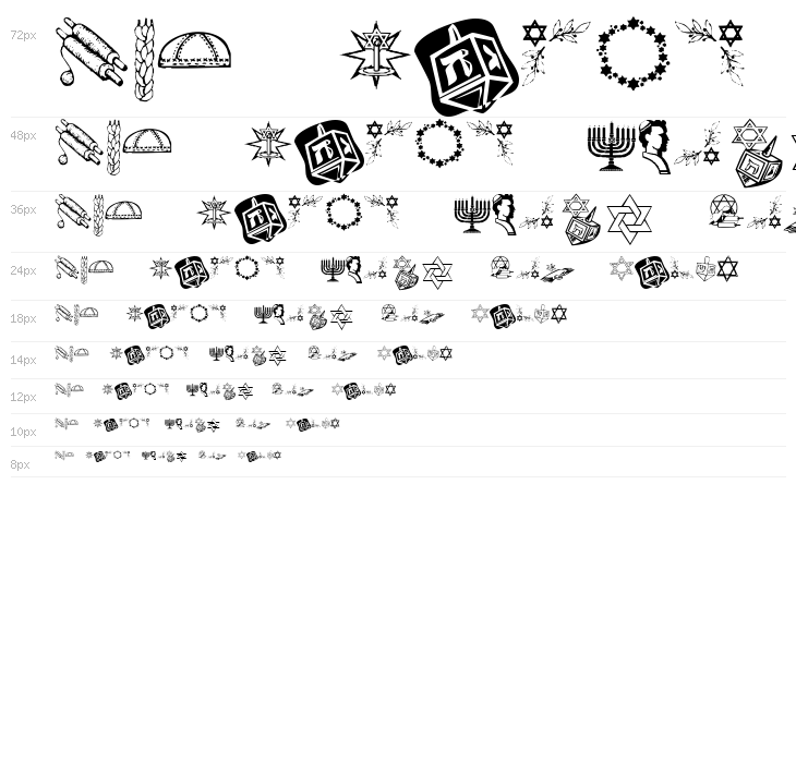 KR Happy Hanukhah Waterfall