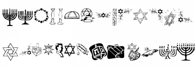 KR Happy Hanukhah Fuentes MINÚSCULAS