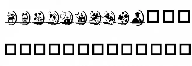 KR Happy Holidays Font OTHER CHARS