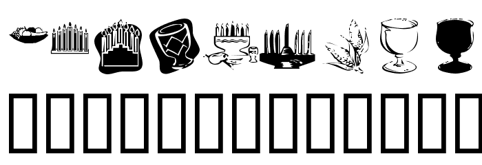 KR Happy Kwanza Font LOWERCASE