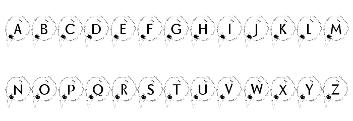 KR Happy New Year 2002 Font LOWERCASE