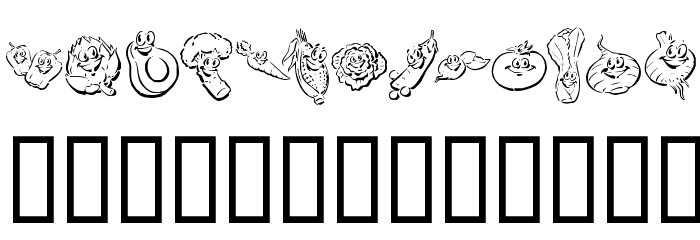 KR Happy Veggies! Font OTHER CHARS