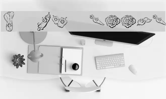 KR Happy Veggies! Font examples