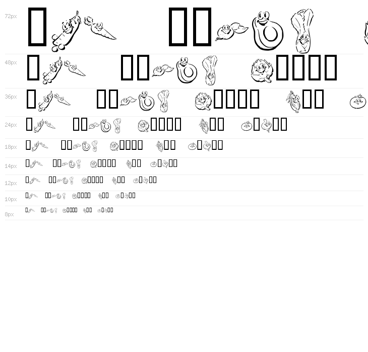 KR Happy Veggies! Waterfall