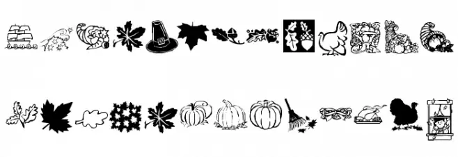 KR Harvest Dings Caratteri MINUSCOLO