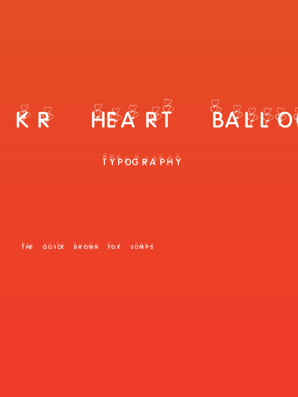 KR Heart Balloons Poster