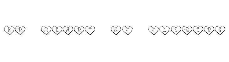 KR Heart of Flowers Font