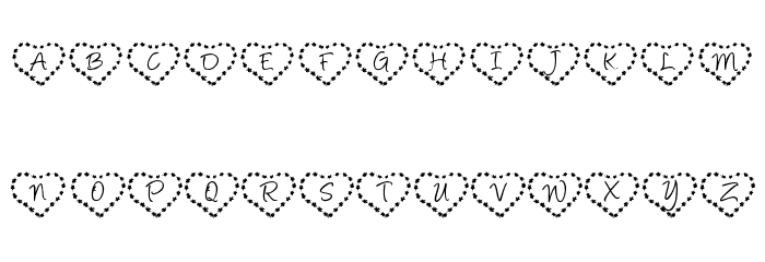KR Heart of Flowers Font OTHER CHARS