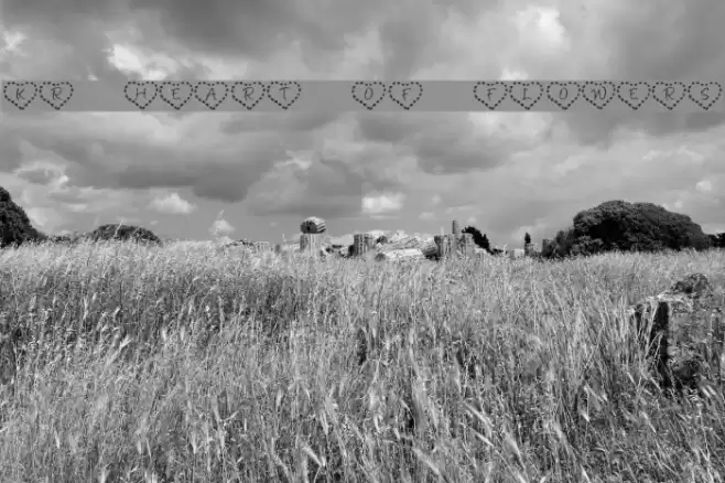 KR Heart of Flowers Font examples