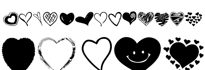 KR Heartalicious Font LOWERCASE