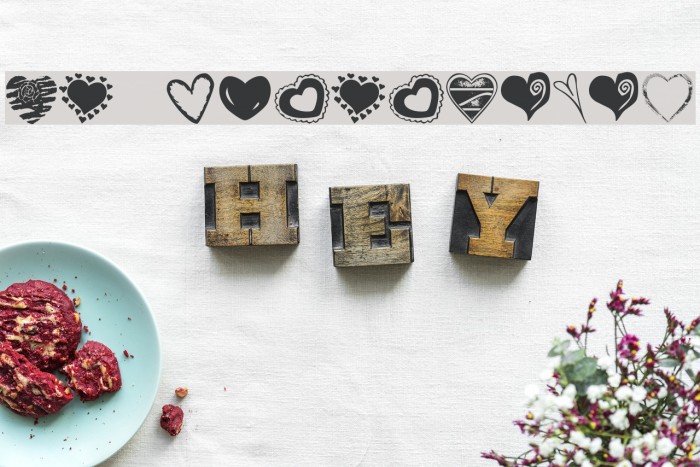 KR Heartalicious Font examples