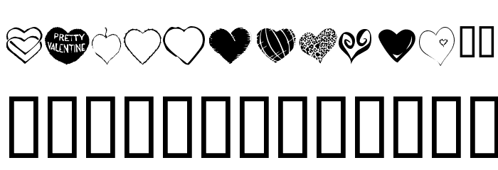 KR Heartfelt Caratteri MINUSCOLO