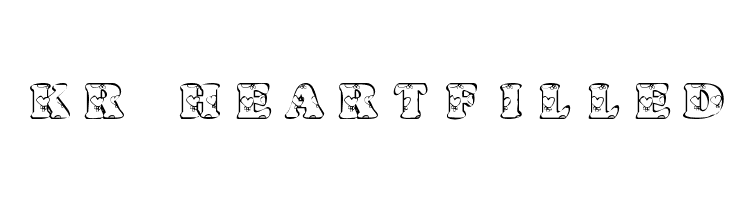 KR Heartfilled Font