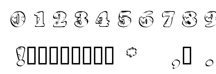 KR Heartfilled Font OTHER CHARS