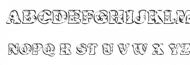 KR Heartfilled Schriftart Groß