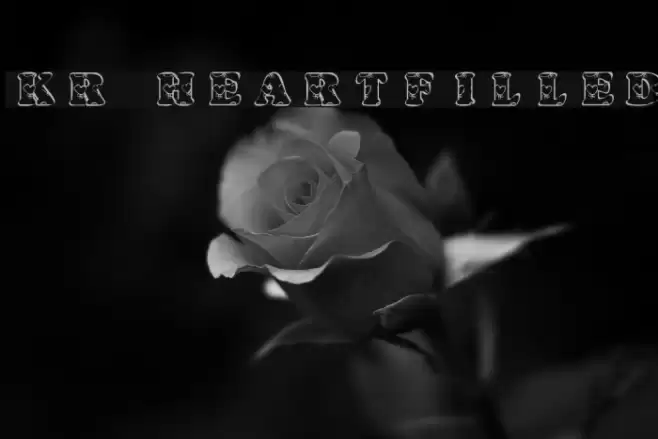 KR Heartfilled Font examples