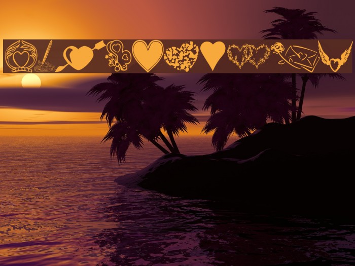KR Heartily Font examples