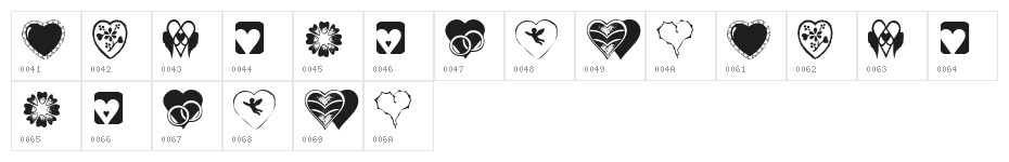 KR Heartiness Character Map