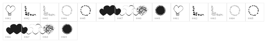 KR Hearts Galore Character Map