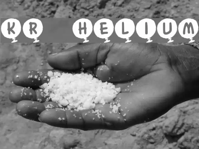 KR Helium Font examples