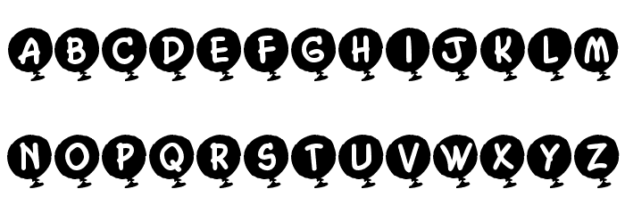 KR Helium Font LOWERCASE
