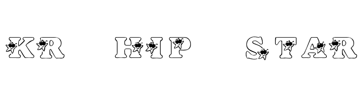 KR Hip Star  Frei Schriftart Herunterladen