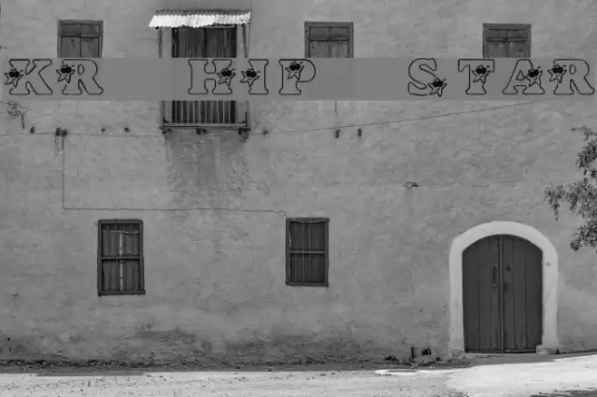 KR Hip Star Font examples