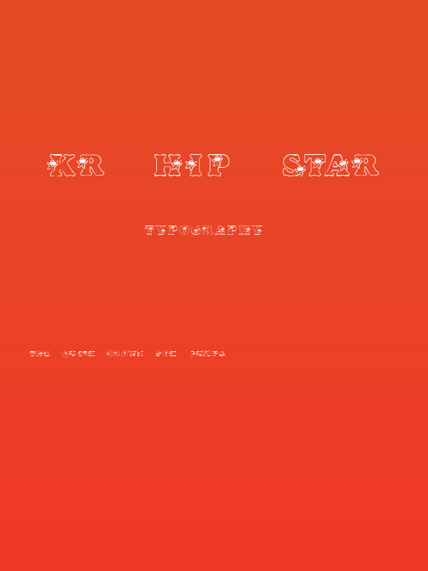 KR Hip Star Poster