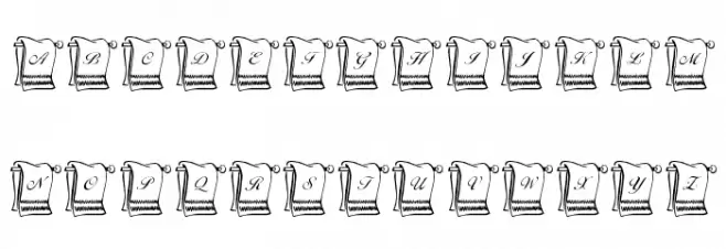 KR His N Hers Font Litere mari