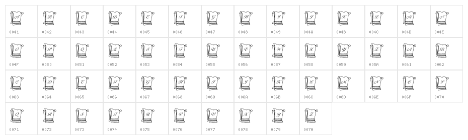 KR His N Hers Character Map