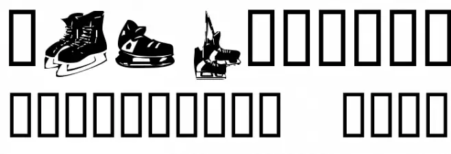 KR Hockey Dings Font OTHER CHARS