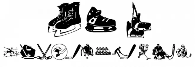 KR Hockey Dings Font OTHER CHARS