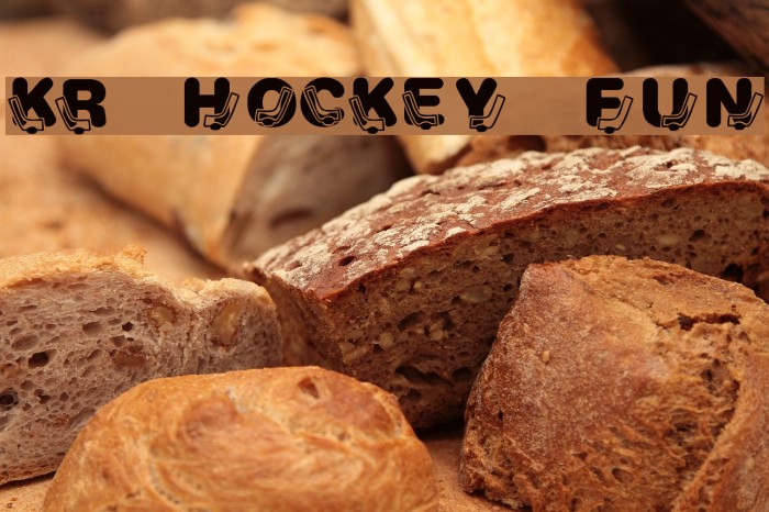 KR Hockey Fun Font examples