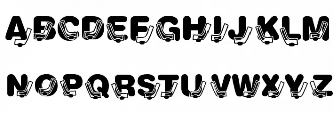 KR Hockey Fun Schriftart Groß