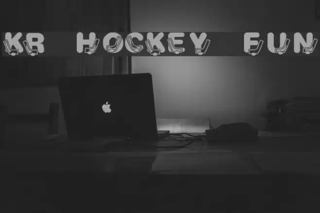KR Hockey Fun Font examples