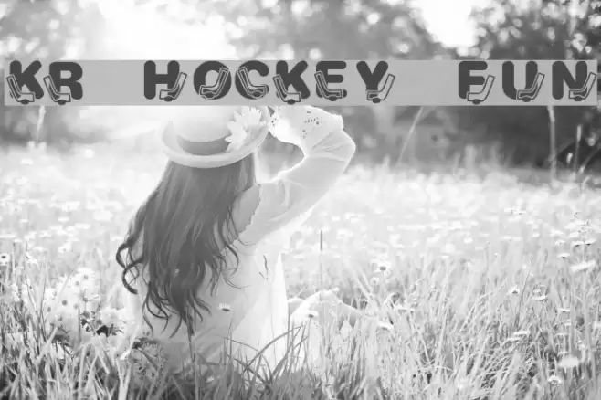 KR Hockey Fun Font examples