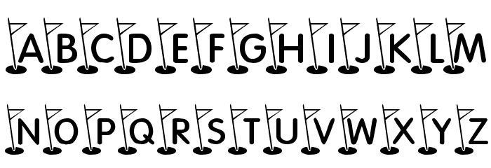 KR Hole In One! Font LOWERCASE