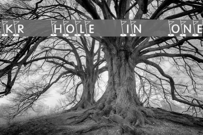 KR Hole In One! Font examples