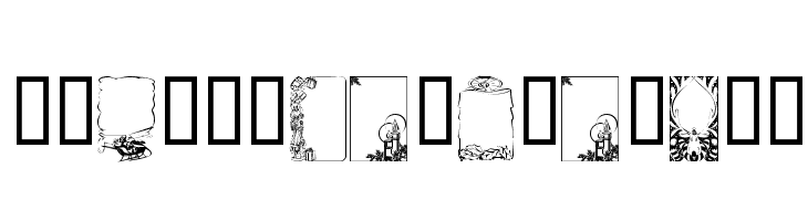 KR Holiday Frames 1  フリーフォントのダウンロード
